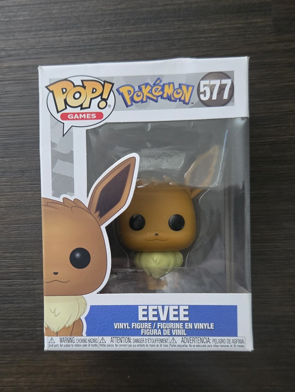 Funko Pop! Games Pokémon #577 Eevee Vinyl Figure - Brown/Beige